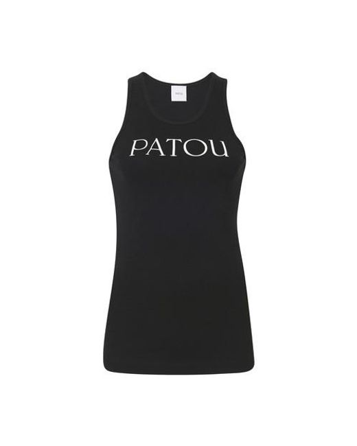 Patou Black Logo Top