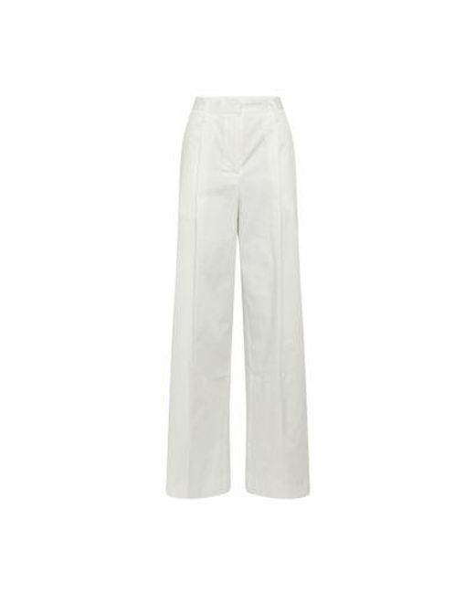 Matteau White Summer Pants Organic Cotton