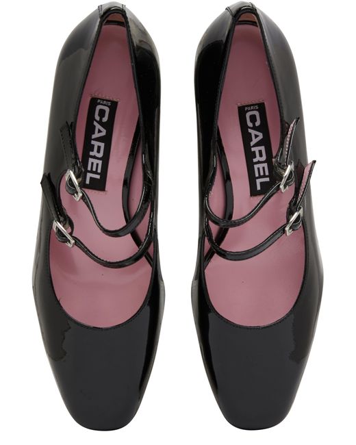 CAREL PARIS Black Alice Mary Janes Pumps