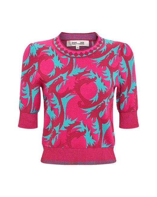 Diane von Furstenberg Pink Hudson Sweater