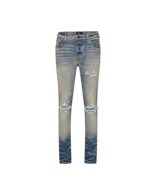Amiri Blue Bandana Jacquard Mx1 Fit Jeans for men