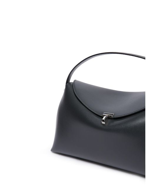 Totême  Black T-Lock Lederhandtasche