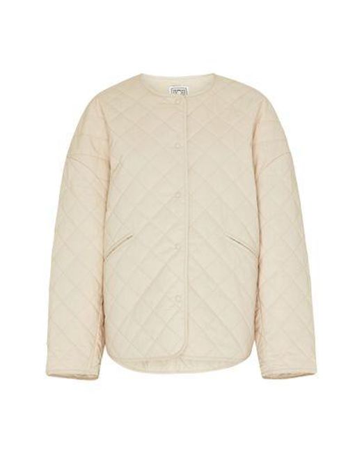 Totême  White Quilted Cotton Jacket