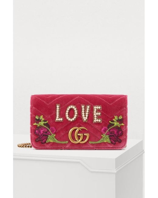 Gucci Pink GG Marmont Love Mini Bag
