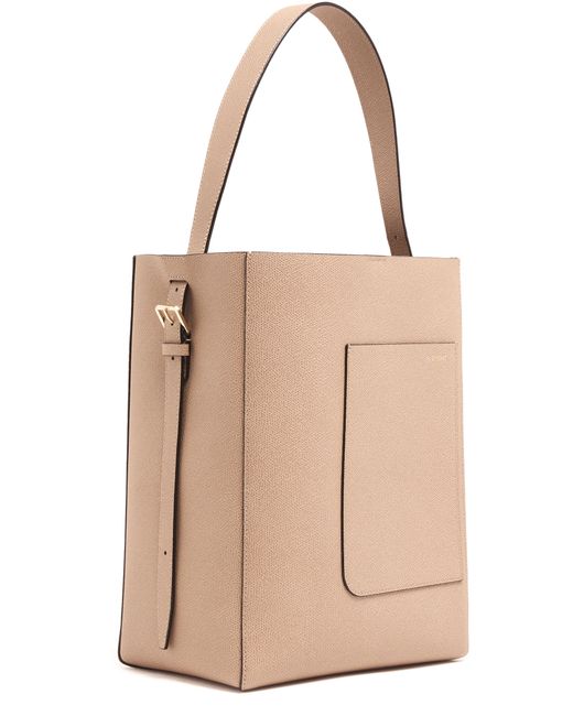 Valextra Natural Medium Bucket Bag