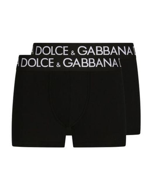 Dolce & Gabbana White Two-pack Cotton Jersey Boxers for men