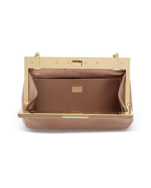 Dolce & Gabbana Natural Small Marlene Shoulder Bag