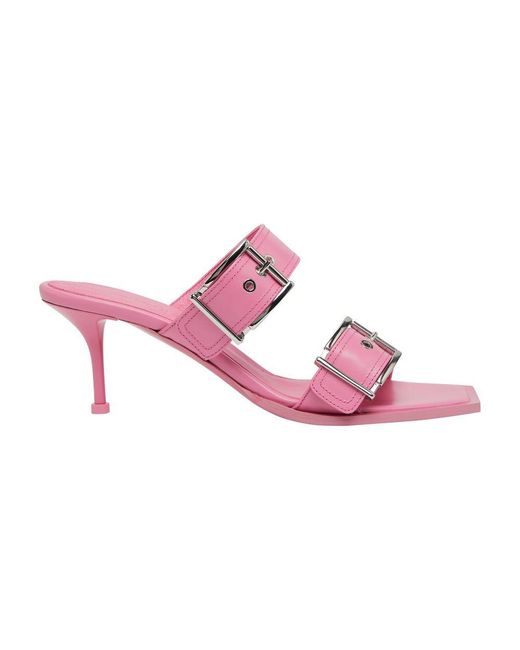 Alexander McQueen Pink Heel Sandals