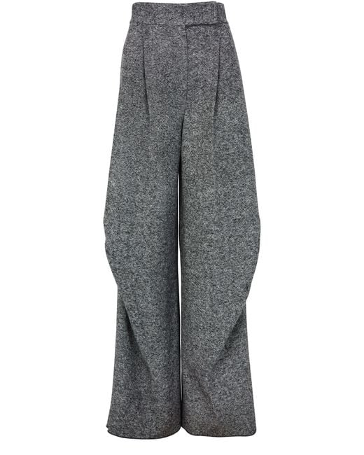 Max Mara Gray Weit Geschnittene Hose Simone