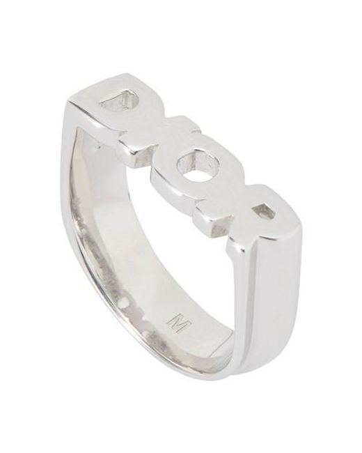 Dior Metallic Cd Icon Ring for men