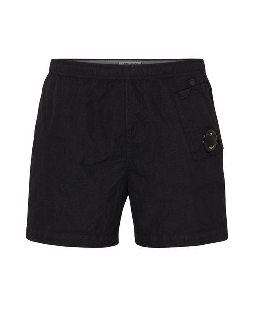 C P Company Black Utility Swim Shorts for men