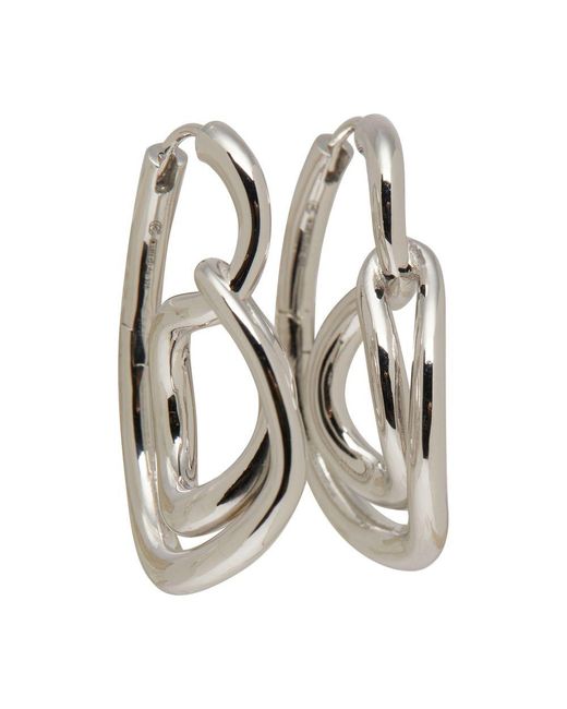 Charlotte Chesnais Metallic Lasso Hoop Earrings