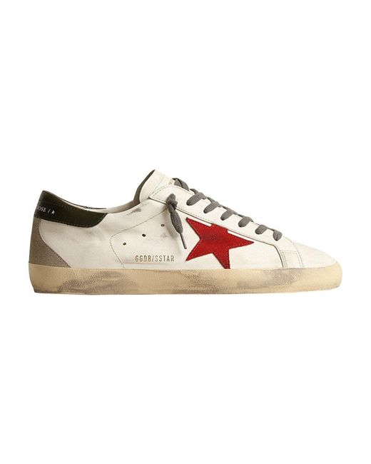 Golden Goose Deluxe Brand Pink Super Star Lace Up Sneakers for men