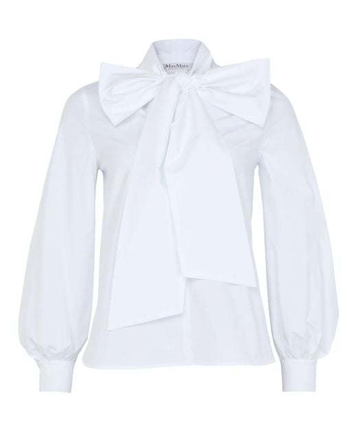Blouse À Manches Longues Bosforo Max Mara en coloris White