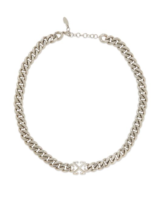 Off-White c/o Virgil Abloh Metallic Arrow Chain Necklace for men