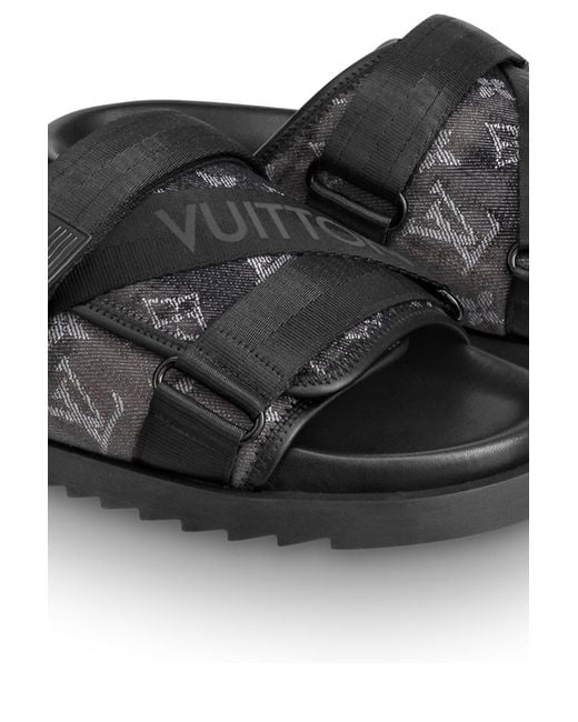 Louis Vuitton Honolulu Mule In Noir | ModeSens