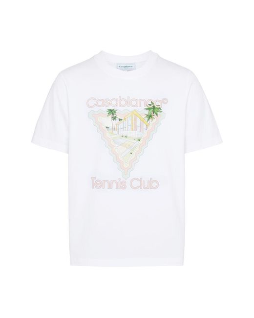 Casablancabrand White Maison De Reve Printed T-Shirt for men