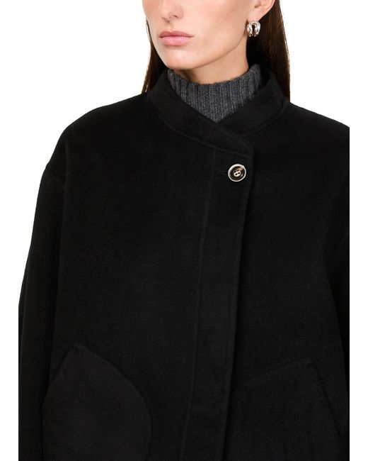 Soeur Black Windsor Wool And Cashmere Coat