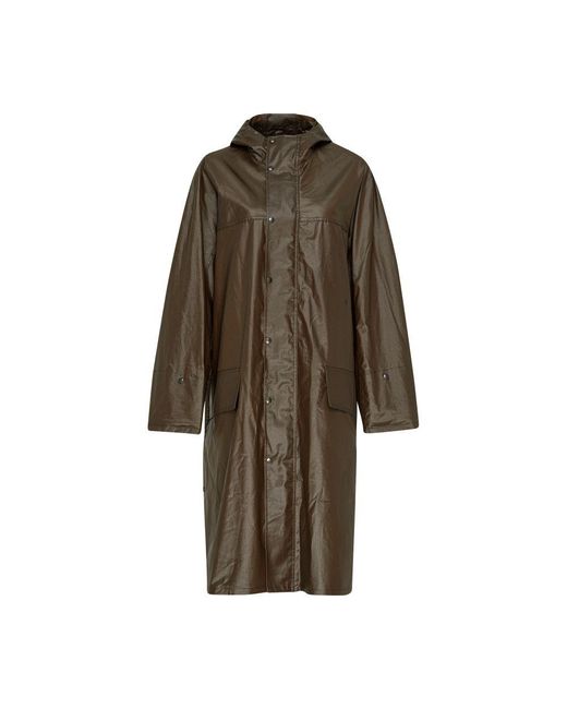 Lemaire Brown Hooded Raincoat
