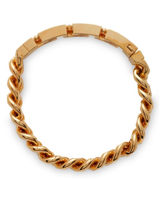 Versace Metallic Greca Chain Bracelet for men