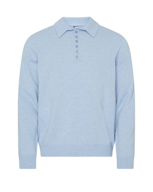 Loewe Blue Polo Sweater for men