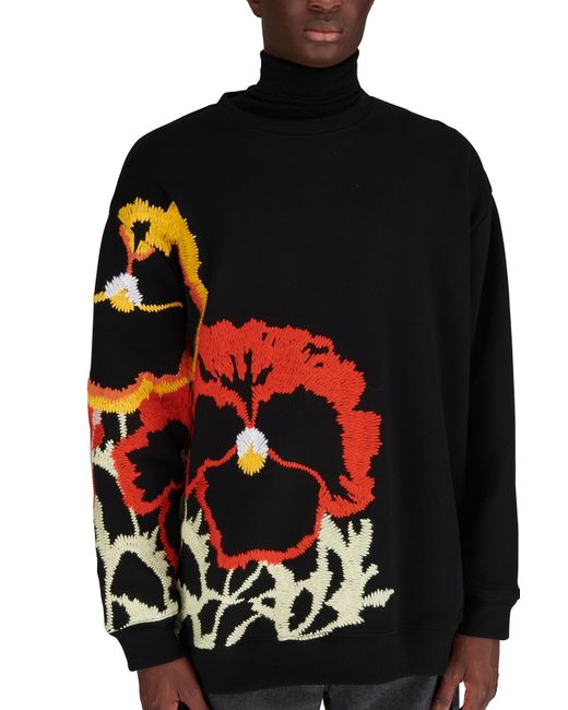 Loewe Floral Sweater in Black for Men | Lyst