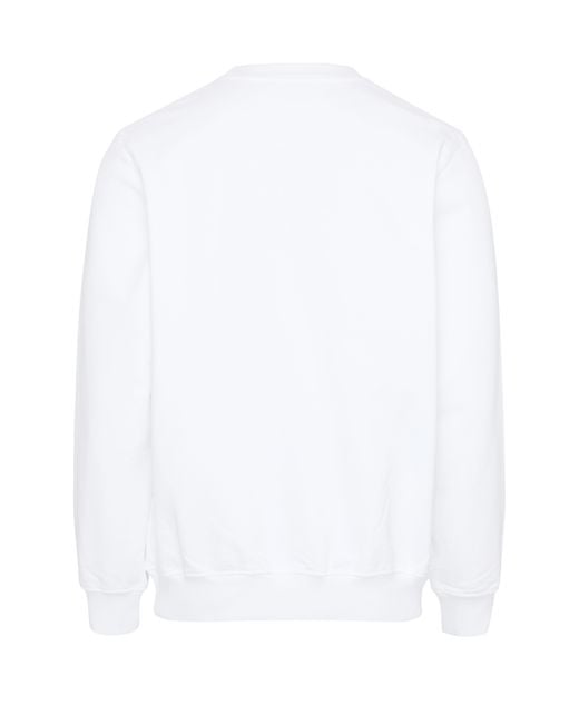 Casablancabrand White Logo Embroidered Sweatshirt for men