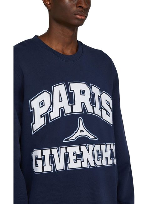 Givenchy Slim-fit Sweatshirt in Blue for Men | Lyst