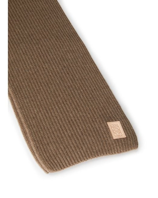 Loewe Brown Cashmere Scarf