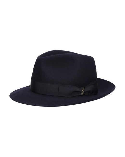Borsalino Blue 50 Grams's. Q. Felt Hat for men