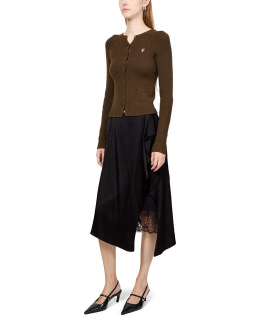 Acne Black Midi Skirt