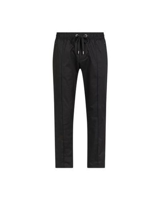 Dolce & Gabbana Black Stretch Cotton Jogging Pants for men