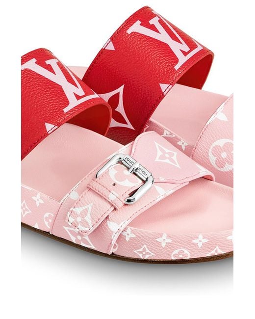 Bom dia sandal Louis Vuitton Pink size 40 EU in Rubber - 27176494