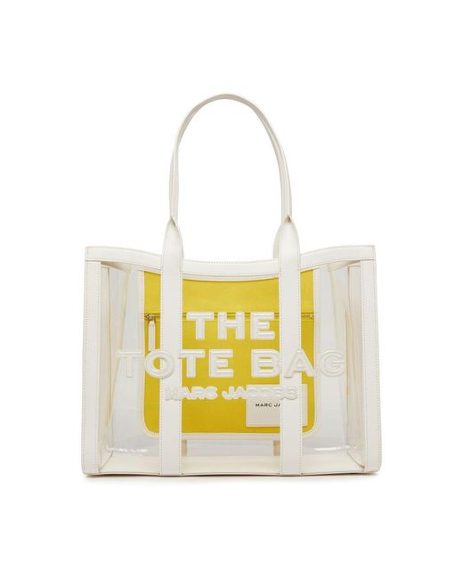 Marc Jacobs Yellow The Clear Large Tote Bag