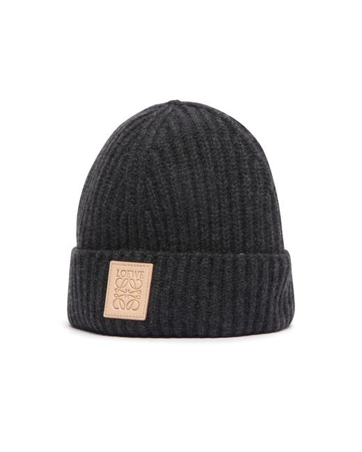 Loewe Black Cashmere Beanie