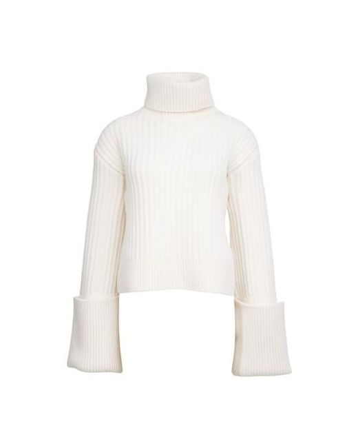 The Row White Oversized Aneke Sweater
