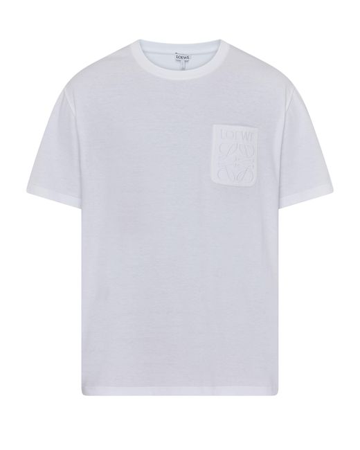 Loewe Baumwoll-T-Shirt Relaxed Fit in White für Herren