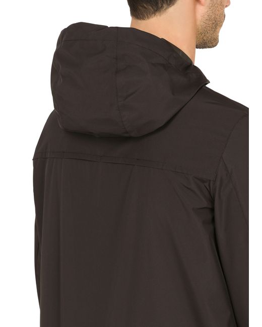 Dolce & Gabbana Black Nylon Jacket With Hood for men