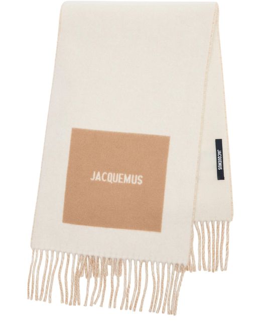 L'Écharpe Rond Carré Jacquemus en coloris White