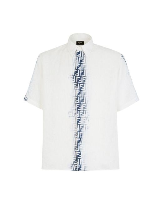 Fendi White Oversized Shirt for men