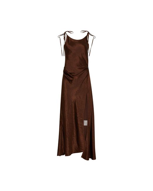 Acne Brown Long Dress