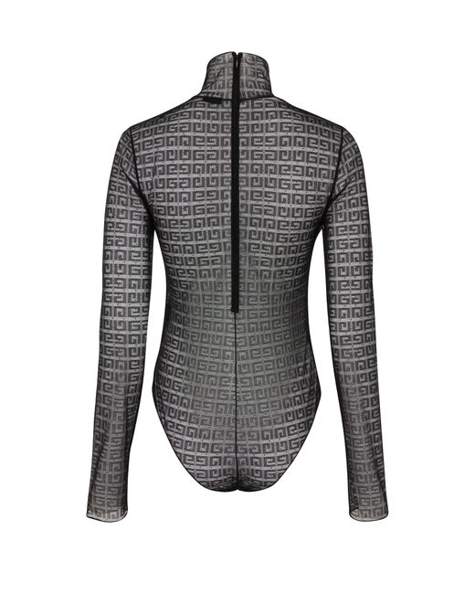 Givenchy Gray Long-sleeved Bodysuit