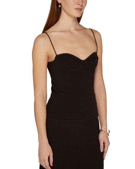 Lisa Yang Black Alicia Cashmere Top