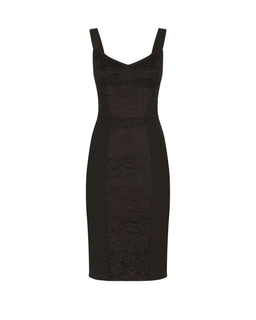 Dolce & Gabbana Black Corset Bustier Dress