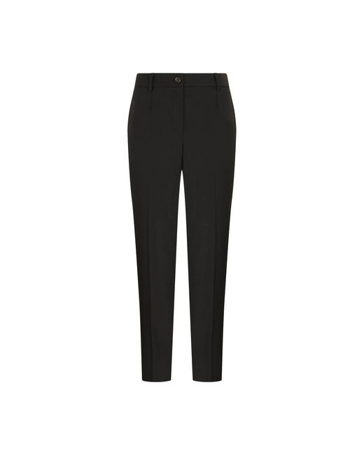 Dolce & Gabbana Black Woolen Pants