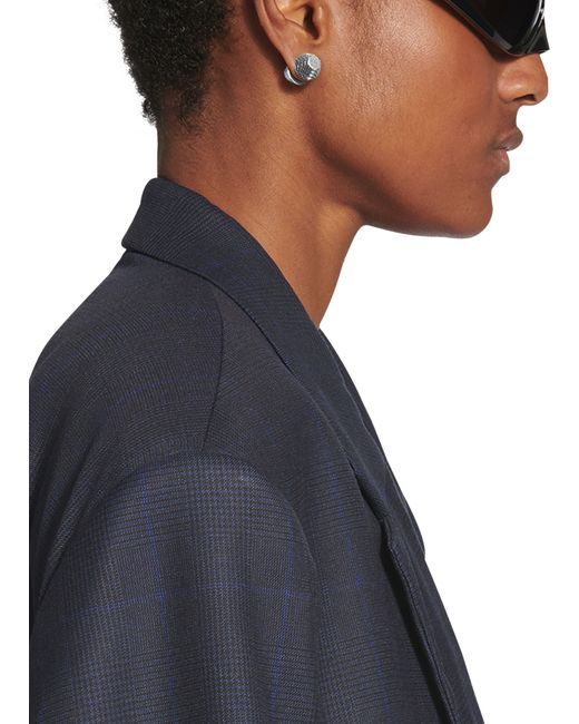 Balenciaga Metallic Cagole Stud Earrings