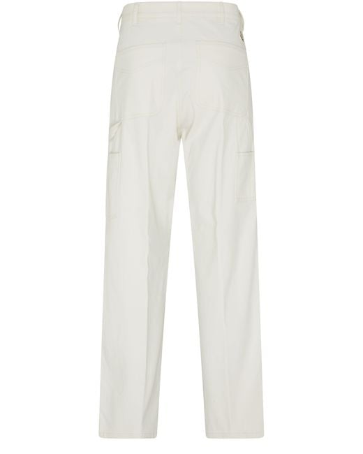 Moncler White Regular-Fit Pants for men