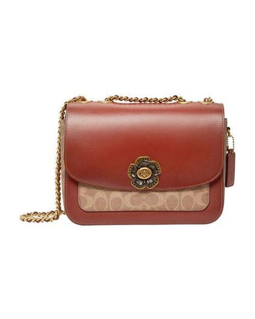 COACH Madison Shoulder Bag in Red Lyst
