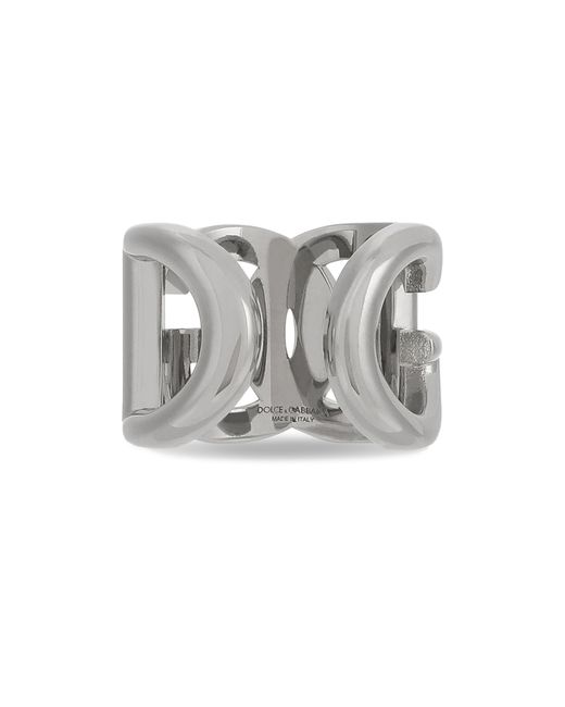 Dolce & Gabbana Metallic Dg Logo Ring for men