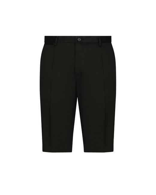 Short en coton extensible Dolce & Gabbana pour homme en coloris Black